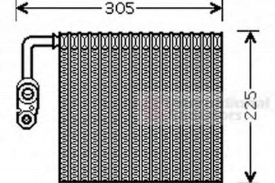 VAN WEZEL 1800v426 -  Испаритель, кондиционер